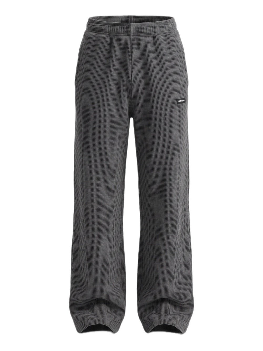 Worst Behavior Lyra Waffle Pants High Waisted Straight Leg Charcoal NWT Lounge